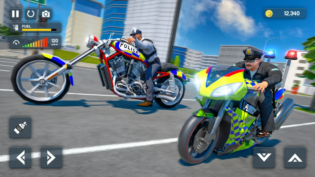 Police Bike Stunt Race - Jogo de Motos e Polícia